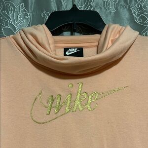 Nike Women's Light Orange Hoodie